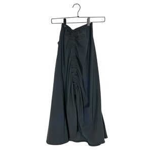 Porto Black Ruched Seam Sculptural Skirt Size 0 Dramatic Art Teacher Avant Garde